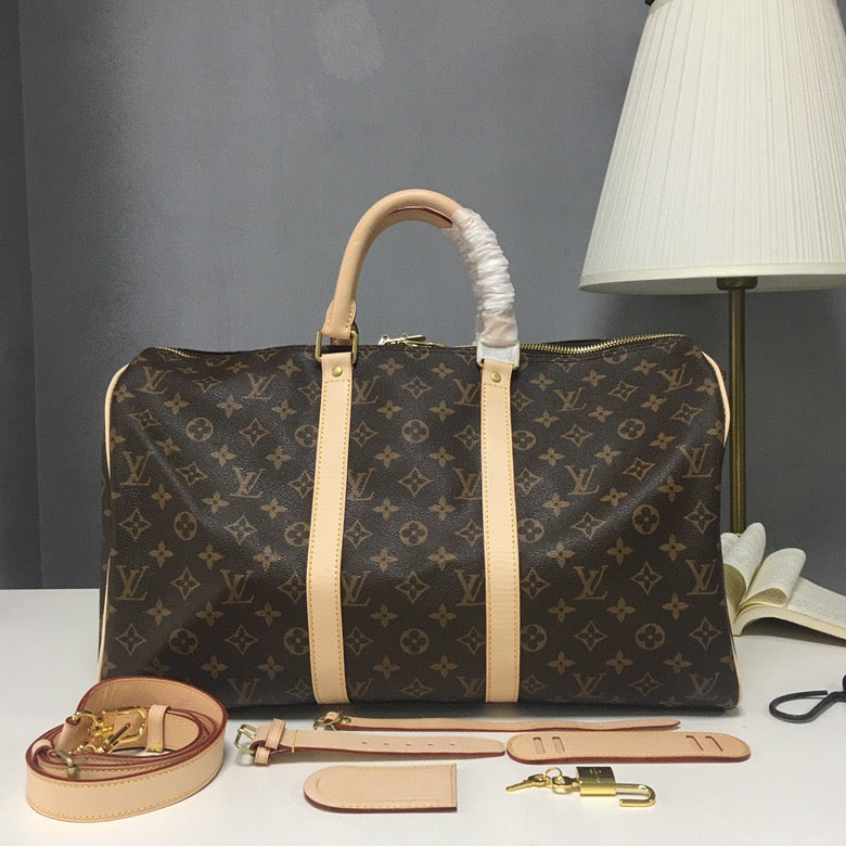Gray and Brown Bags