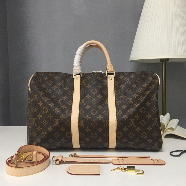 Gray and Brown Bags