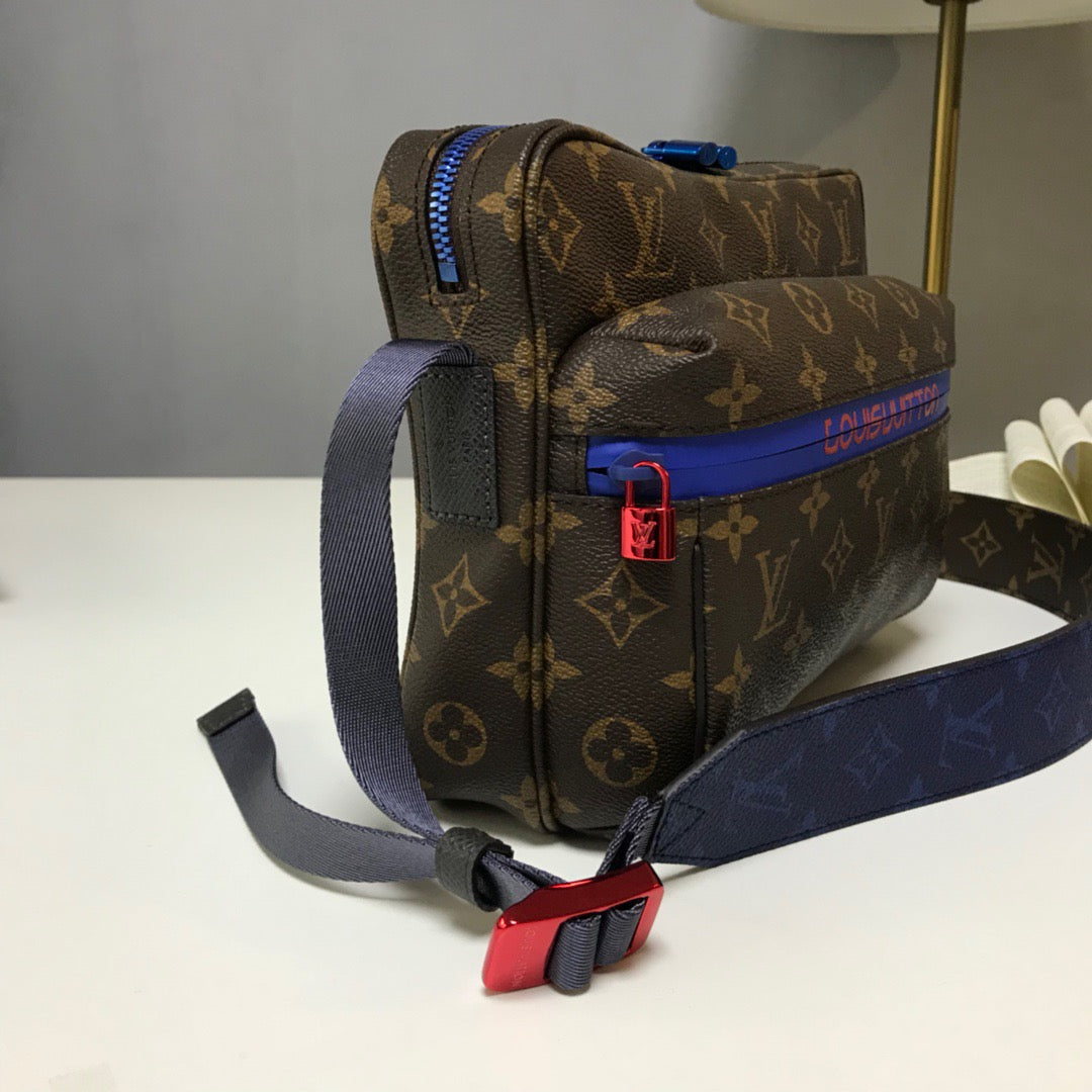Brown and Navy Blue Bags