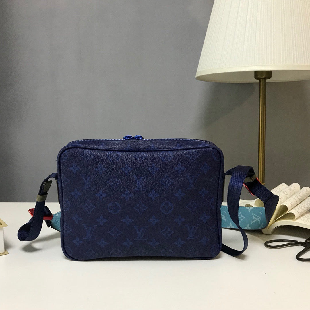 Brown and Navy Blue Bags