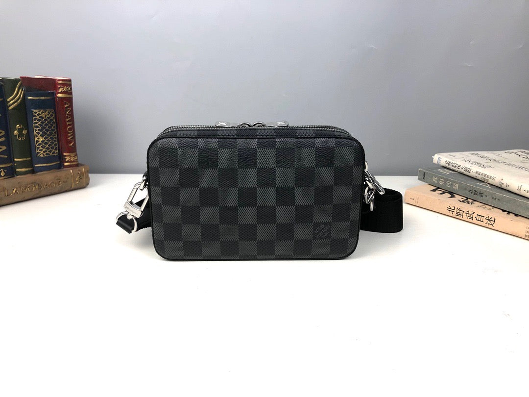 Gray and Navy Blue Bags