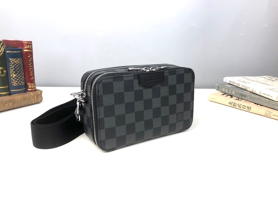 Gray and Navy Blue Bags