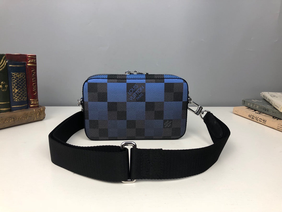 Gray and Navy Blue Bags