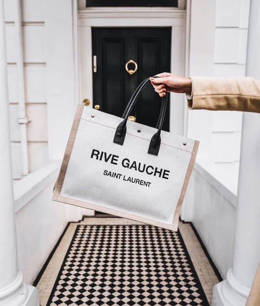 Off White and Black Bags