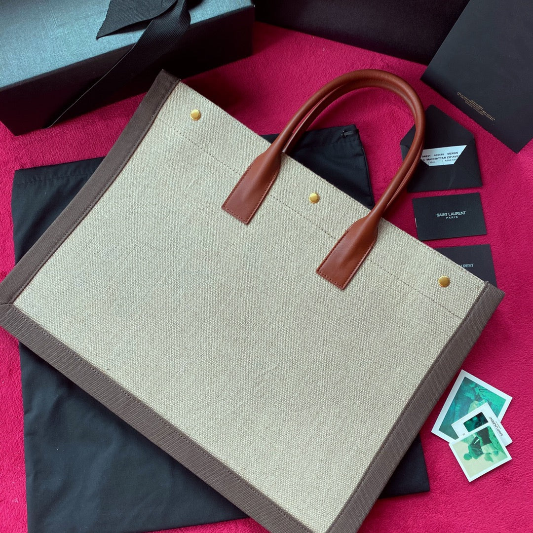 Off White and Black Bags
