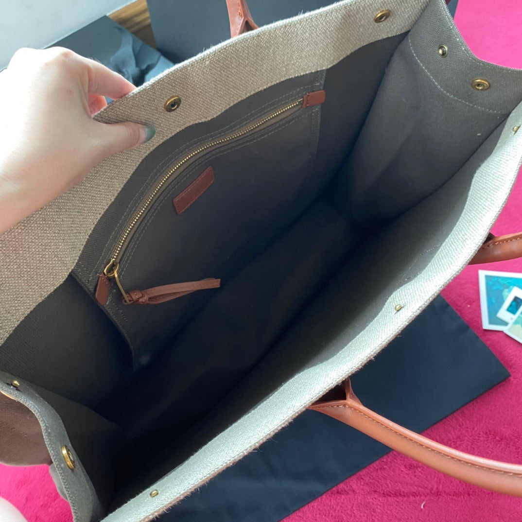 Off White and Black Bags