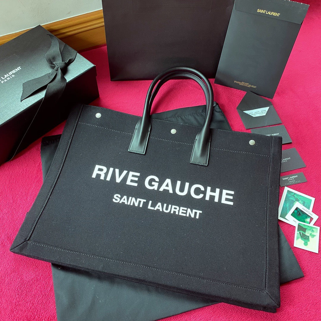 Off White and Black Bags