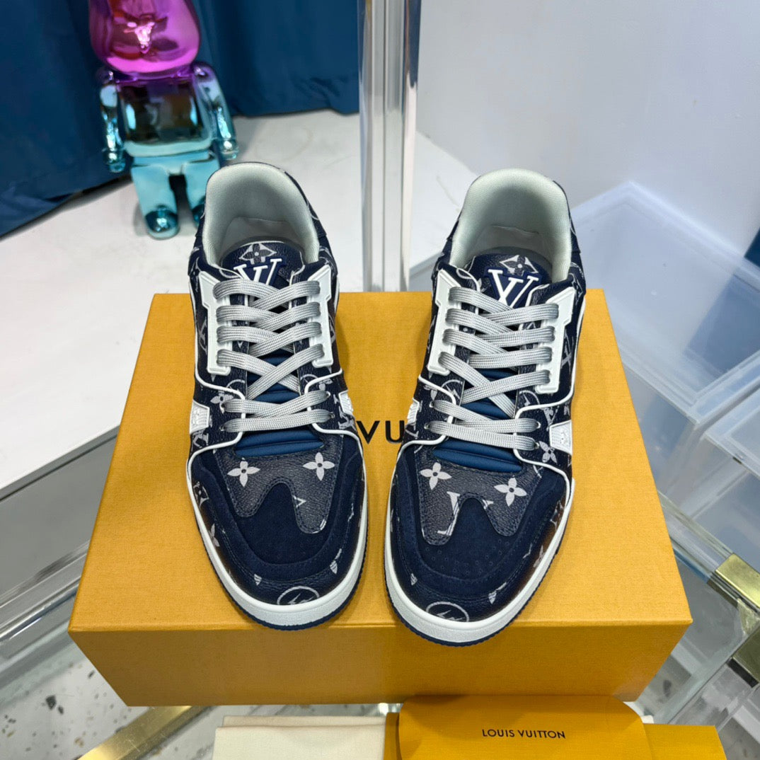 Blue green, Yellow white and Black white Shoes