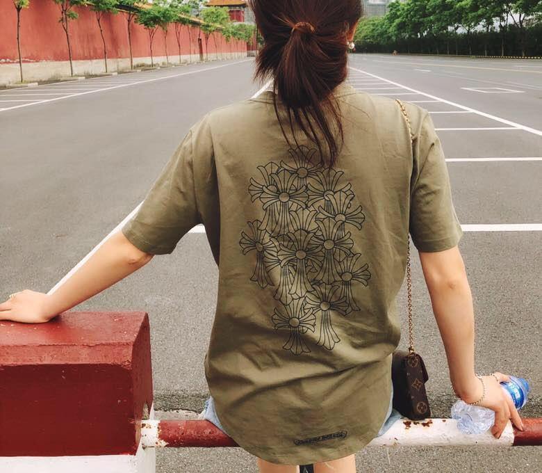 Army Green Cross Group Tee - Topmodareps