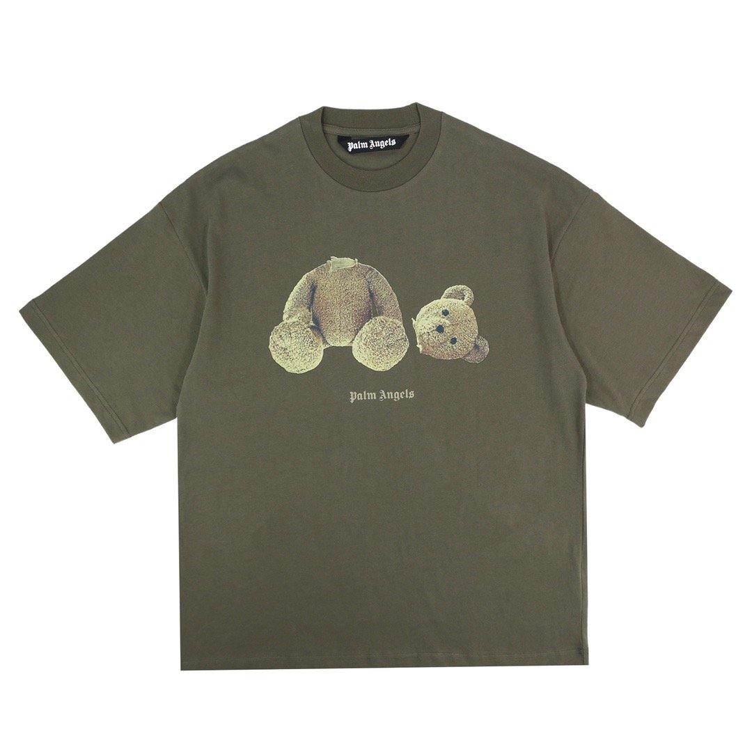 Army Green Bear Tee - Topmodareps